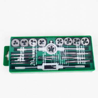 20PCS Metric Tap and Die Set M3 M4 M5 M6 M7 M8 M9 M10 M12